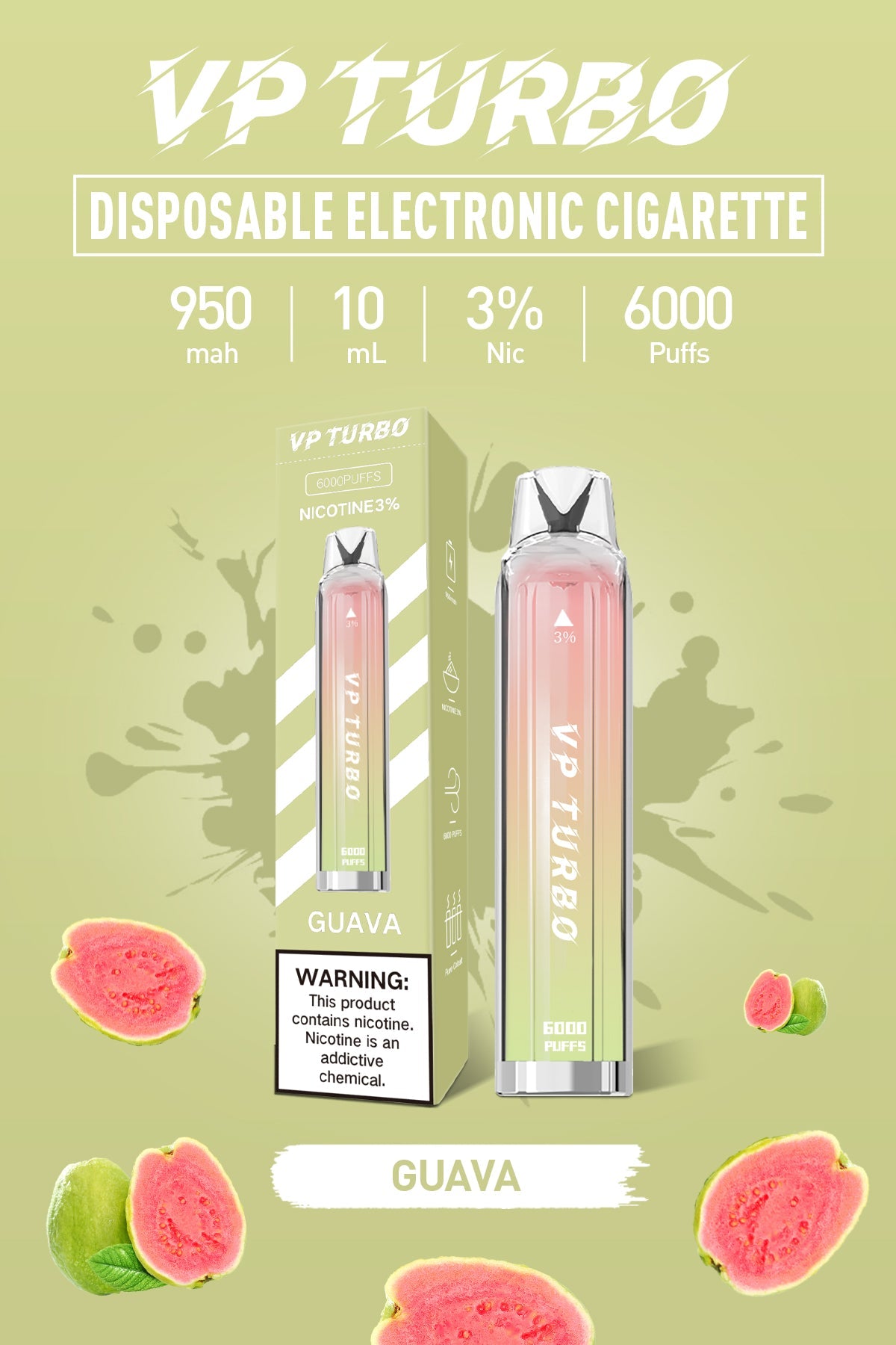 買一送一特價！！！VP TURBO 拋棄式 一次性6000口發光電子煙-VAKA糖果雲煙館