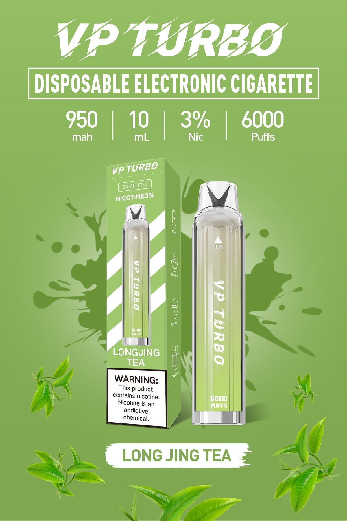 買一送一特價！！！VP TURBO 拋棄式 一次性6000口發光電子煙-VAKA糖果雲煙館