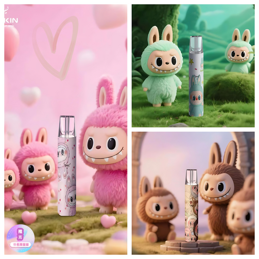 【LUCKIN幸運主機聯名款】泡泡馬特拉布布Labubu潮玩聯名款 兩段式調節/通用sp2,lana等一代煙彈-VAKA糖果雲煙館