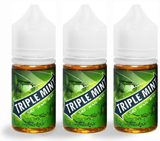 【三倍薄荷】煙油 超涼煙油 綠箭薄荷 鹽油 35mg-VAKA糖果雲煙館