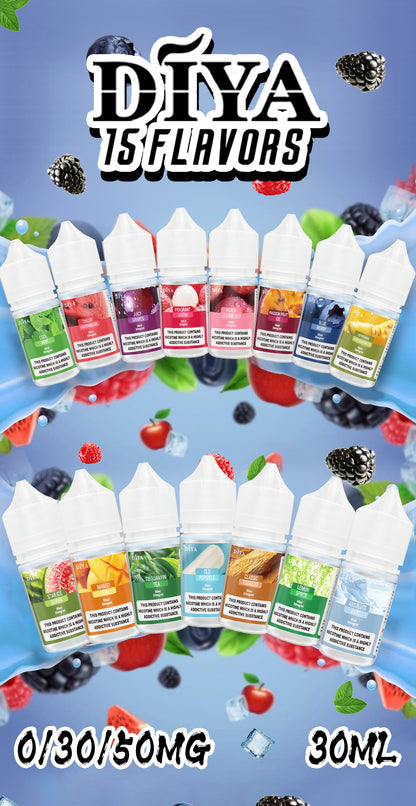 【DIYA叮啞煙油】30ML 多種口味進口小煙油，擁有天然香料-VAKA糖果雲煙館