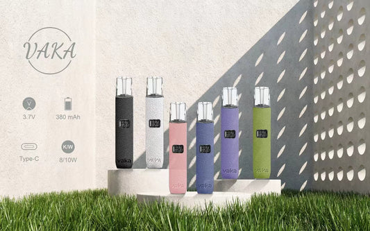 VAKA皮革主機 |兩段式調節 |LED顯示屏換彈式主機霧化桿 通用sp2/lana等一代煙彈-VAKA糖果雲煙館