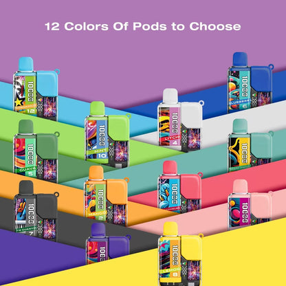 新品【MEEL BOOST】麻將拋棄式電子煙 大容量10000口Puffs電子煙 -VAKA糖果雲煙館