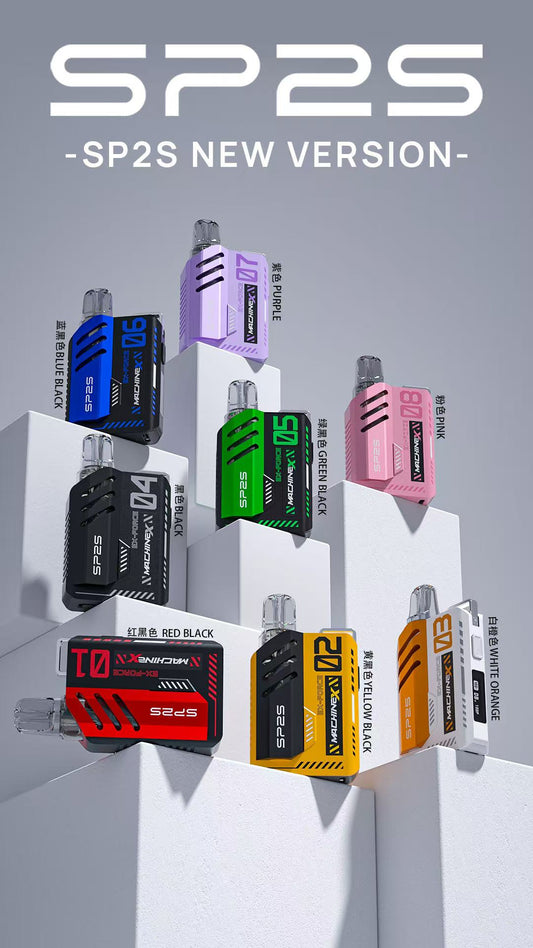 【思博瑞SP2S MAX 矩陣系列主機】 SP2s pod新版方形帶屏換彈式主機套裝 盒子棉網芯電子煙-VAKA糖果雲煙館