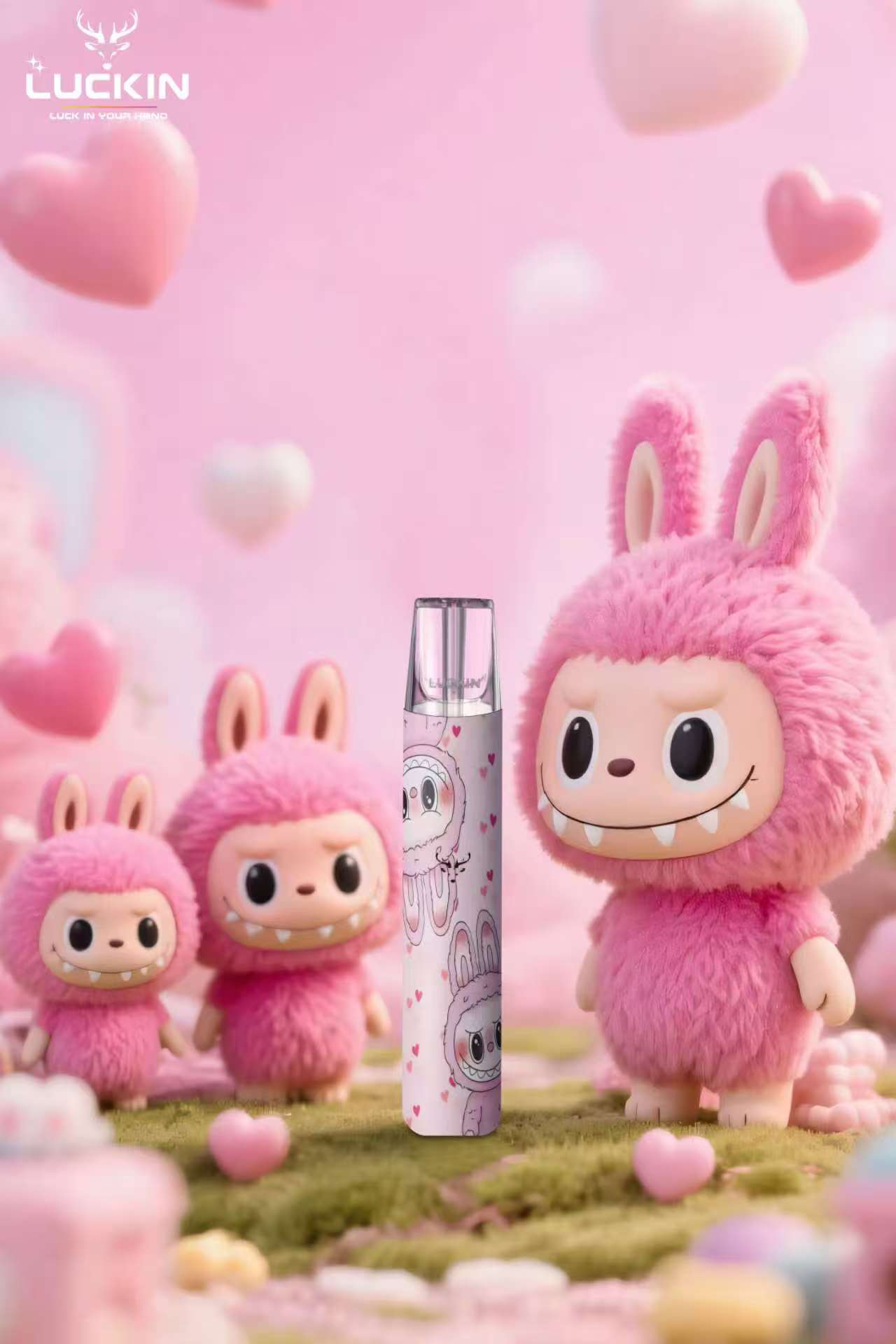 【LUCKIN幸運主機聯名款】泡泡馬特拉布布Labubu潮玩聯名款 兩段式調節/通用sp2,lana等一代煙彈-VAKA糖果雲煙館