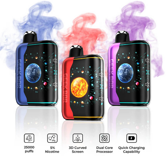 【全球爆款】GEEK BAR PULSE X 25000 Puffs電子煙/一次性超大容量星空拋棄式-VAKA糖果雲煙館