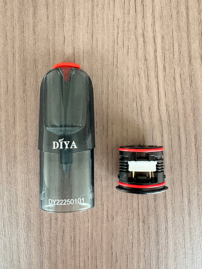 DIYA叮啞茶色半透空彈，白色棉芯不漏油廢油-台灣現貨秒發