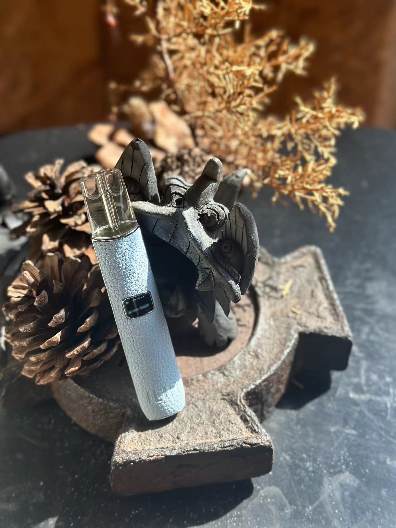 【ILIA哩亞布紋主機】 一代革調系列高檔色系換彈式霧化桿/兩段式調節功率電子煙主機/通用哩啞，lana，sp2等一代煙彈-VAKA糖果雲煙館