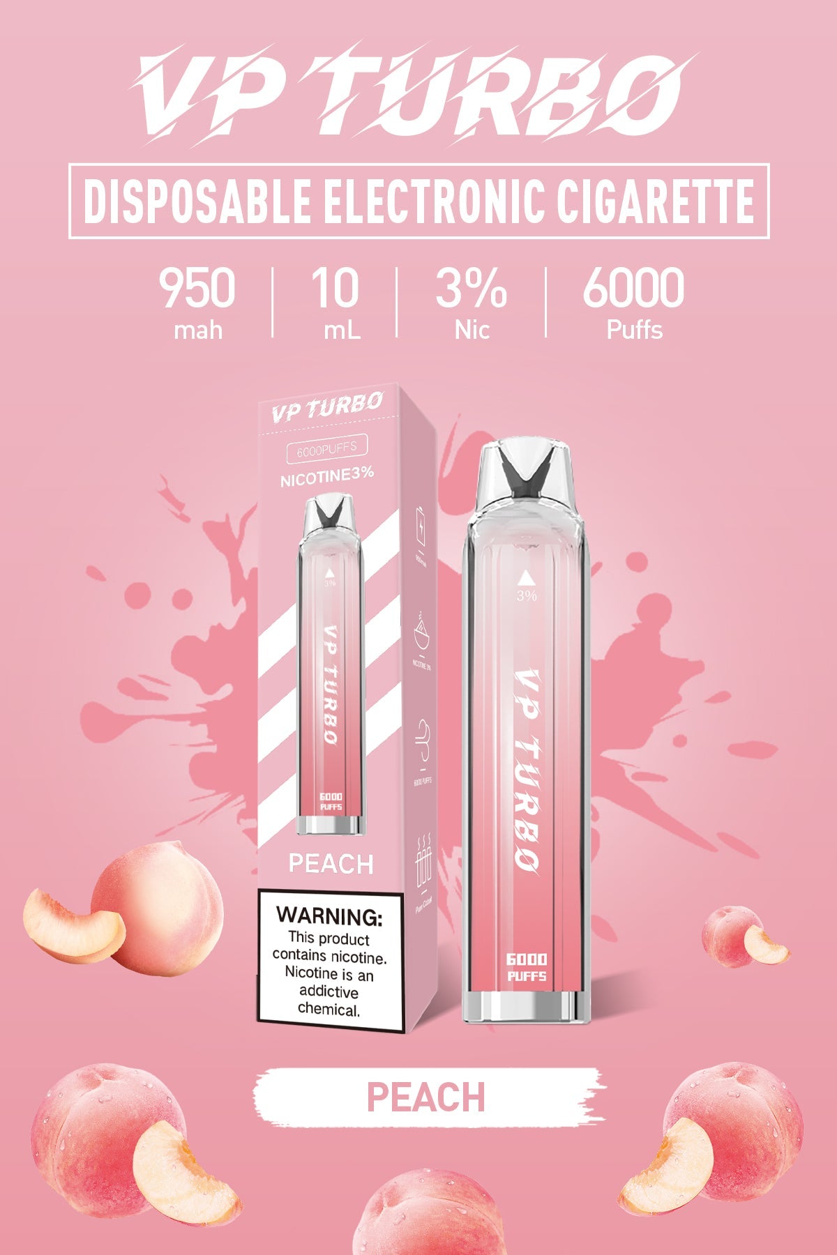 買一送一特價！！！VP TURBO 拋棄式 一次性6000口發光電子煙-VAKA糖果雲煙館
