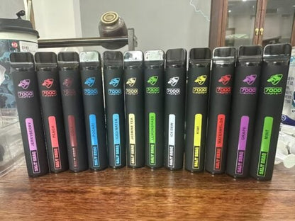 【SALT SHAQ 鯊克拋棄式】原廠正品一次性7000口電子煙桿|21種口味·持久續航·經典口感-VAKA糖果雲煙館