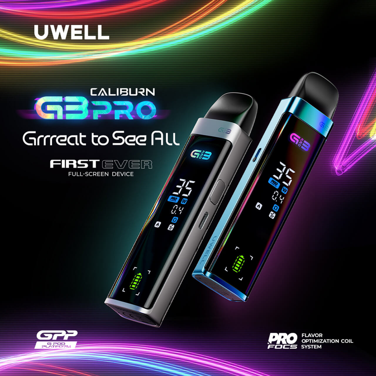 Uwell咖喱G3 Pro主機套裝-注油主機裝備-VAKA糖果雲煙館