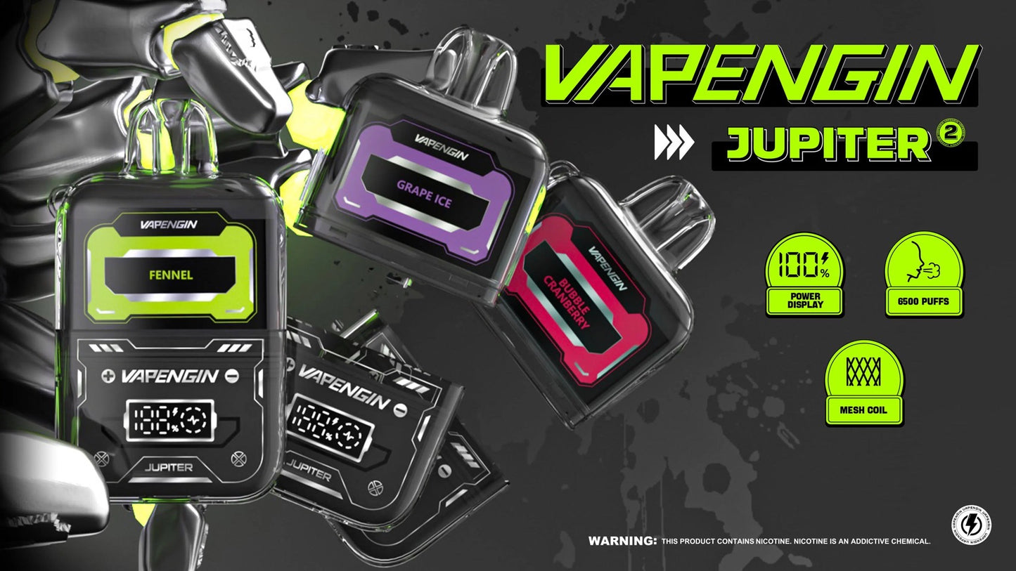 🌌VAPENGIN 木星 一次性6500口拋棄式 一次性電子菸 木星拋棄式-VAKA糖果雲煙館