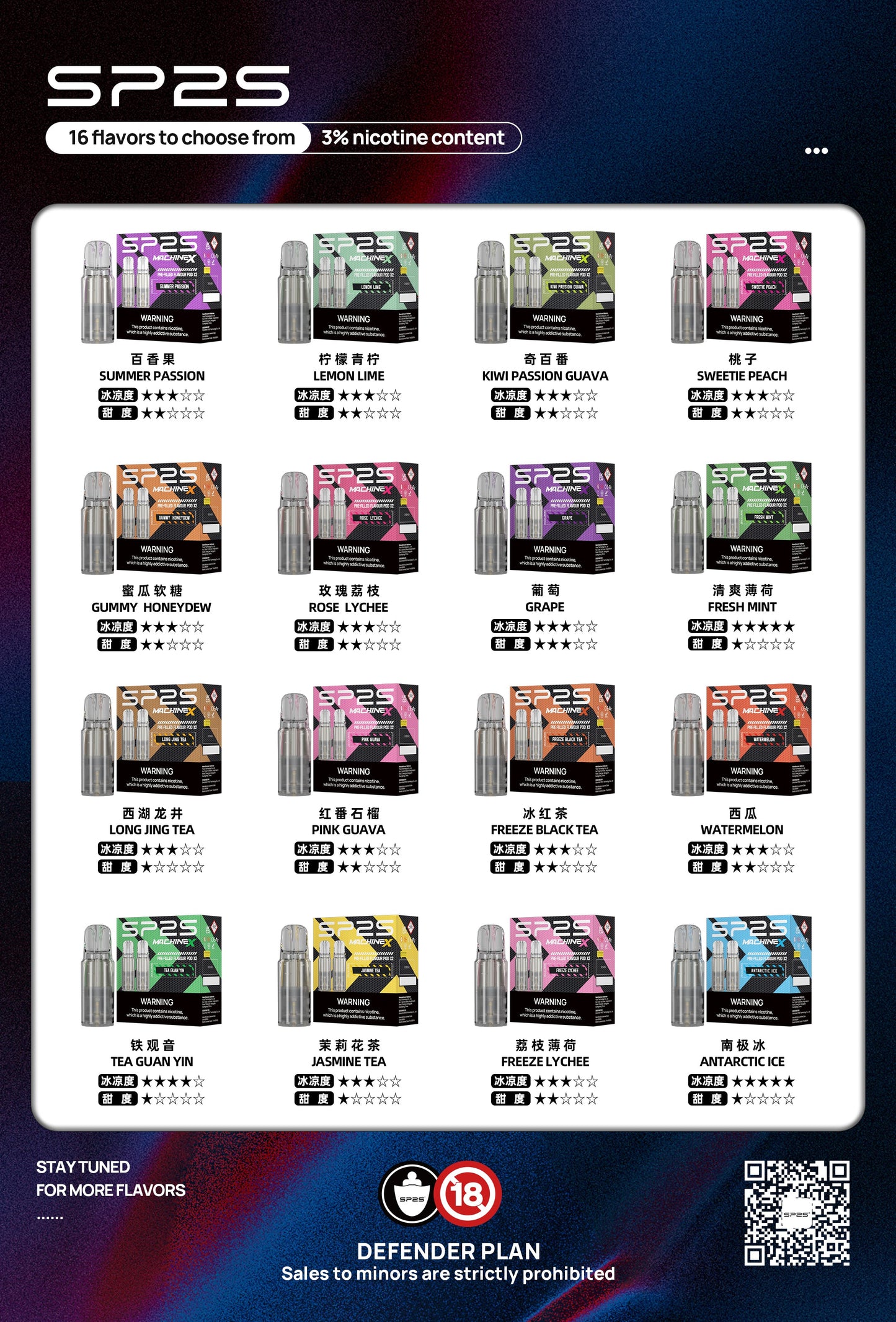 【思博瑞SP2 MAX 煙彈】 16種口味 SP2S MAX方形主機專用煙彈/2顆裝/3%尼古丁鹽-VAKA糖果雲煙館