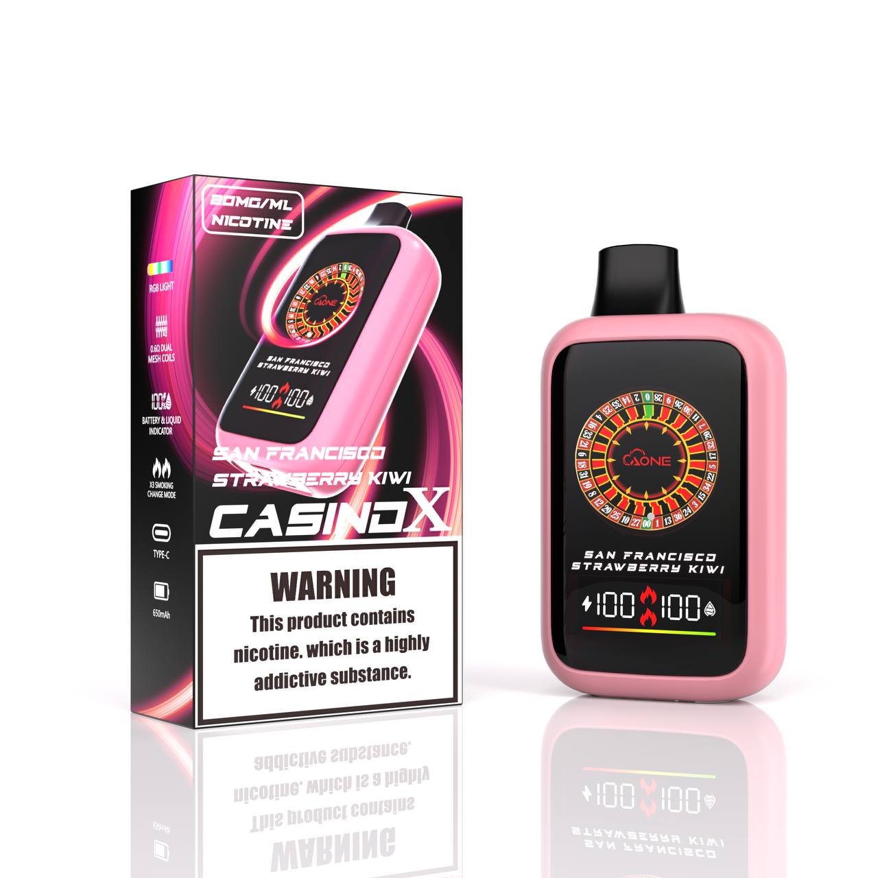 【AONE VAPE CASINO X】 16000口賭場一次性電子煙 原裝正品 俄羅斯轉盤鋼珠設計-VAKA糖果雲煙館